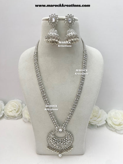 Shefali Premium Quality Polki Statement Rani haar set