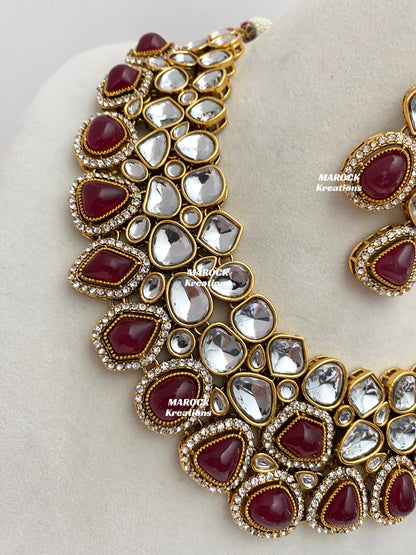 Patriza Sabyasachi inspired Premium Quality Kundan Statement Necklace set