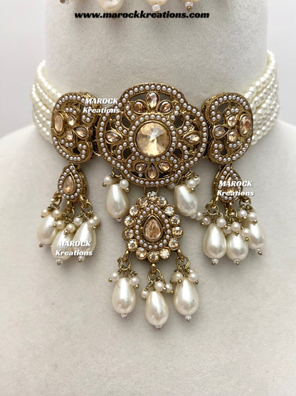 Meghna Polki choker set