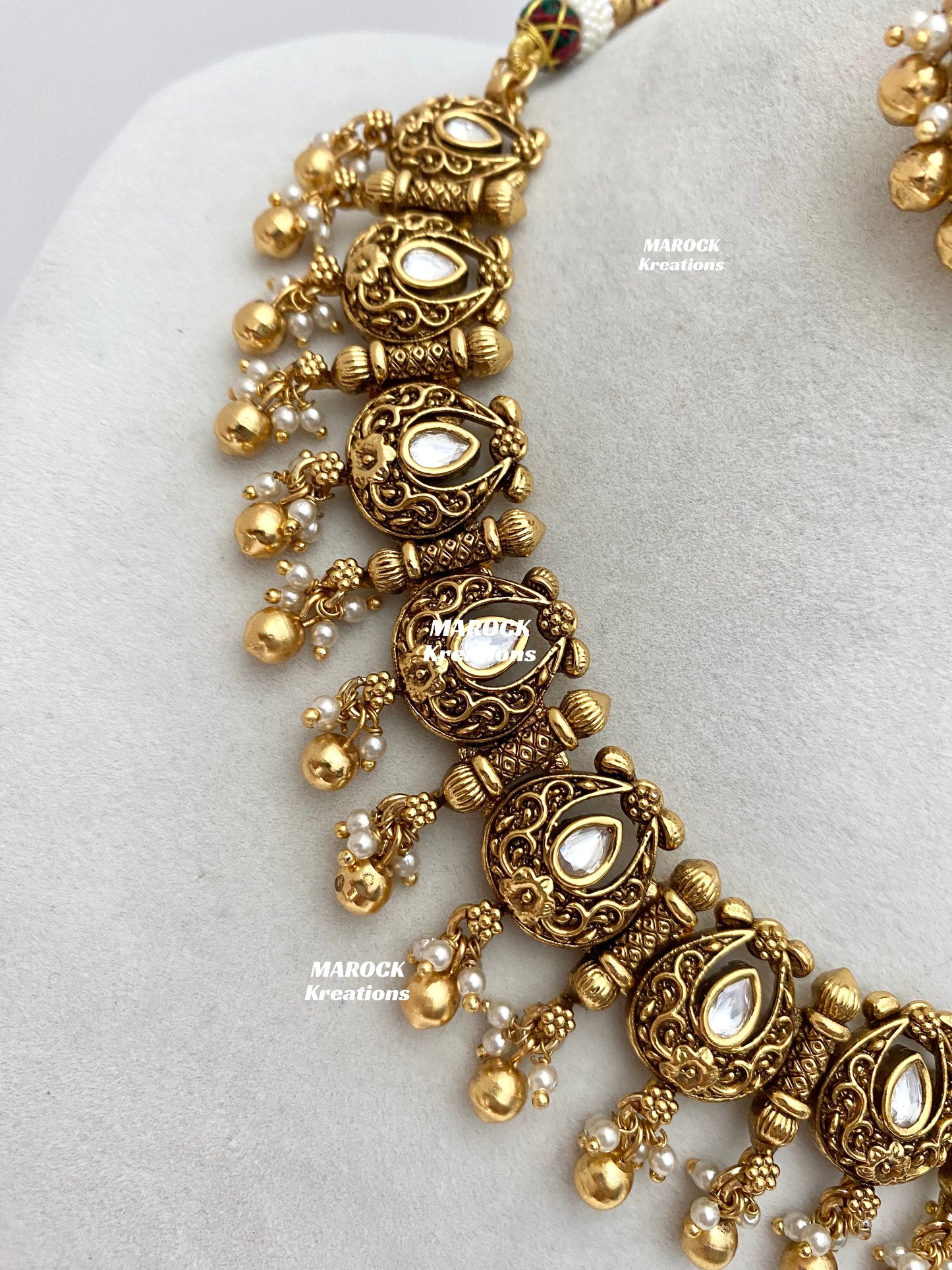 Archie Premium Quality Gold Plated Kundan Necklace set