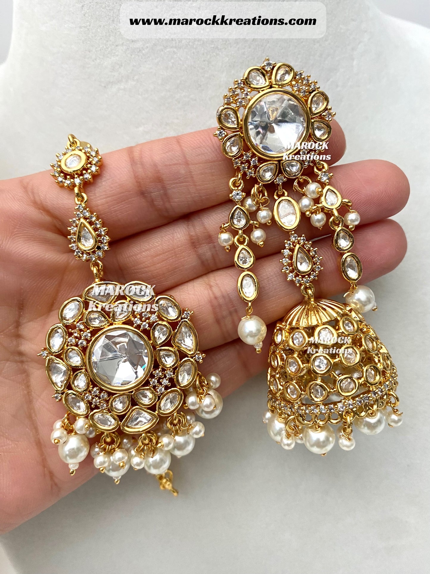 Aaliya Tyani inspired Premium Quality Gold plated Kundan Necklace set/Bridal set