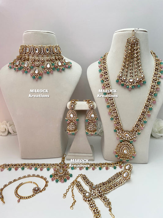 Premium Quality Kundan Bridal set/Indian bridal jewelry