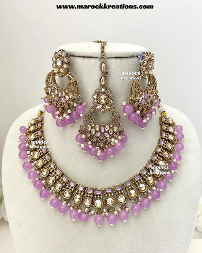 Shefa Polki Necklace set