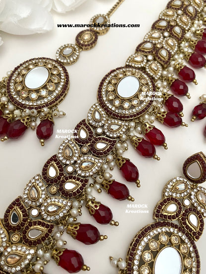 Resmin Premium Quality Mirror Choker set