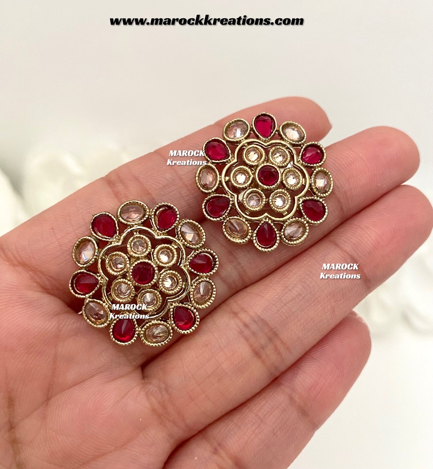 Anna Antique Polki Studs/Earrings