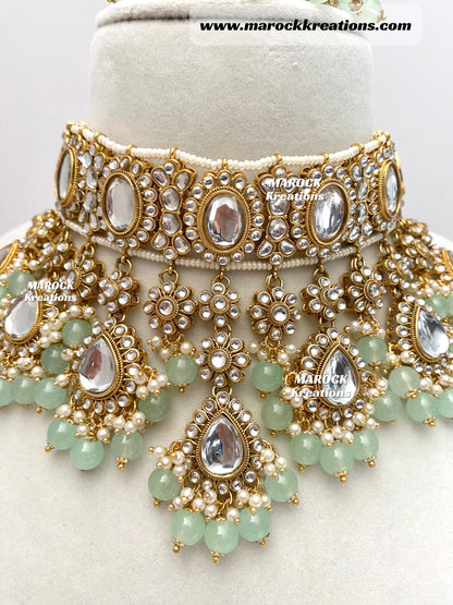 Reet Premium Quality Kundan Statement Necklace set/Bridal set