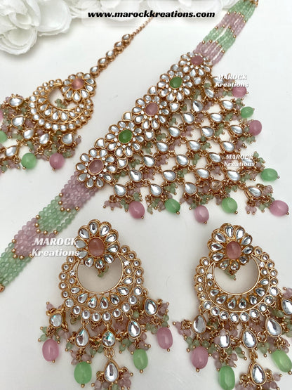 Yasmin premium quality Kundan Statement Choker set