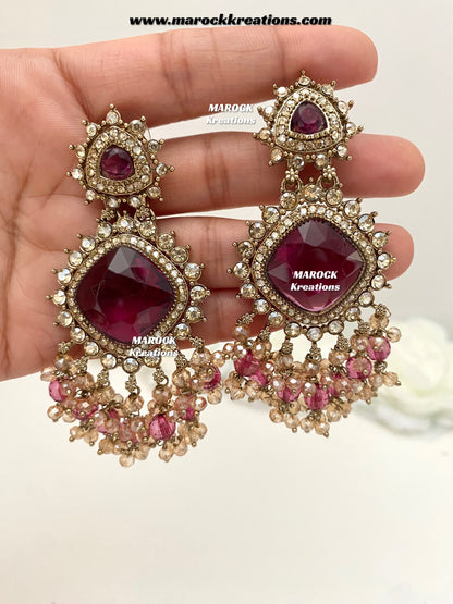 Shala Polki Statement Earrings