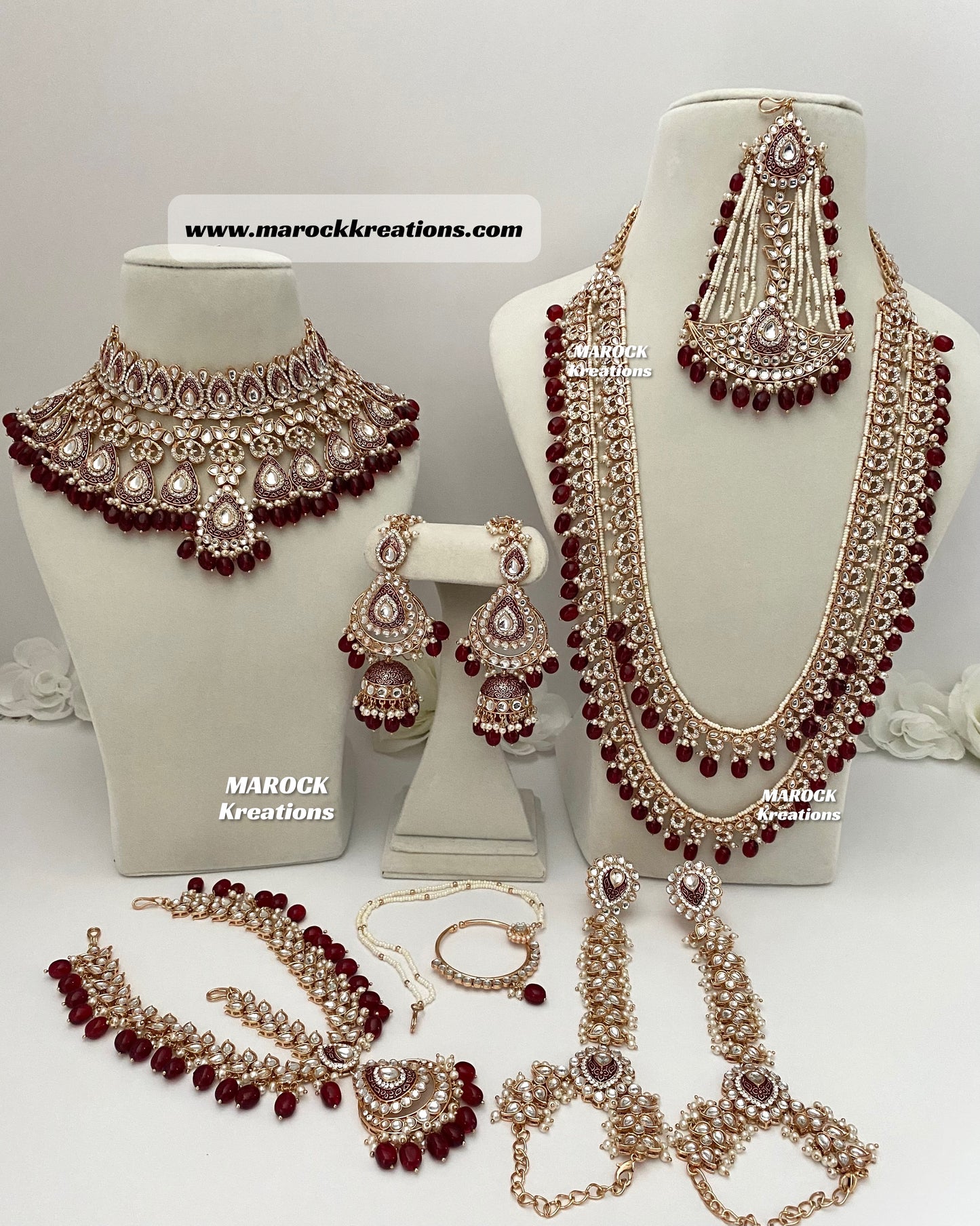 Premium Quality Kundan Meenakari Bridal set/Indian bridal jewelry