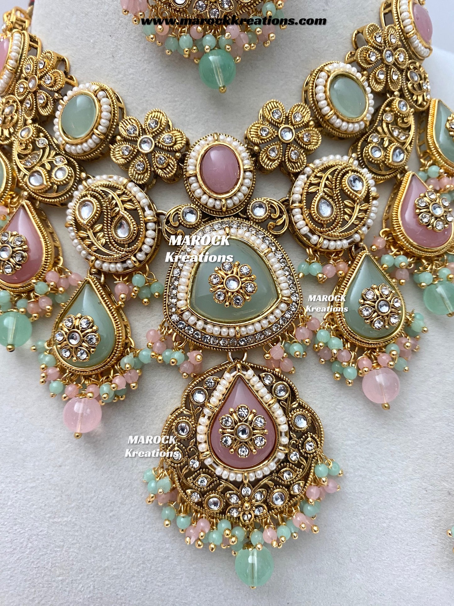 Rufsana Sabyasachi inspired Premium Quality Kundan statement necklace set