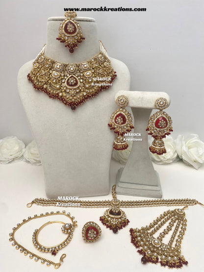 Premium Quality Kundan Bridal set/Indian bridal jewelry