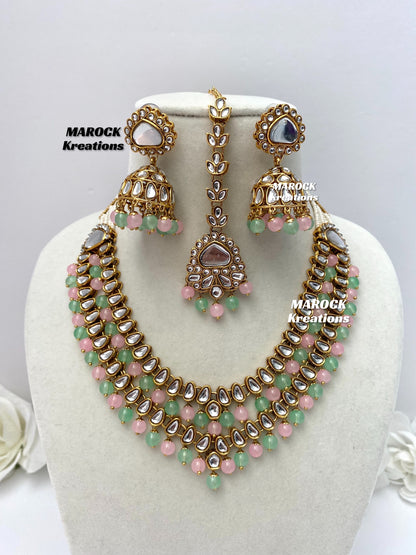 Premium Quality double layer Kundan Necklace sets/2 layer necklace sets