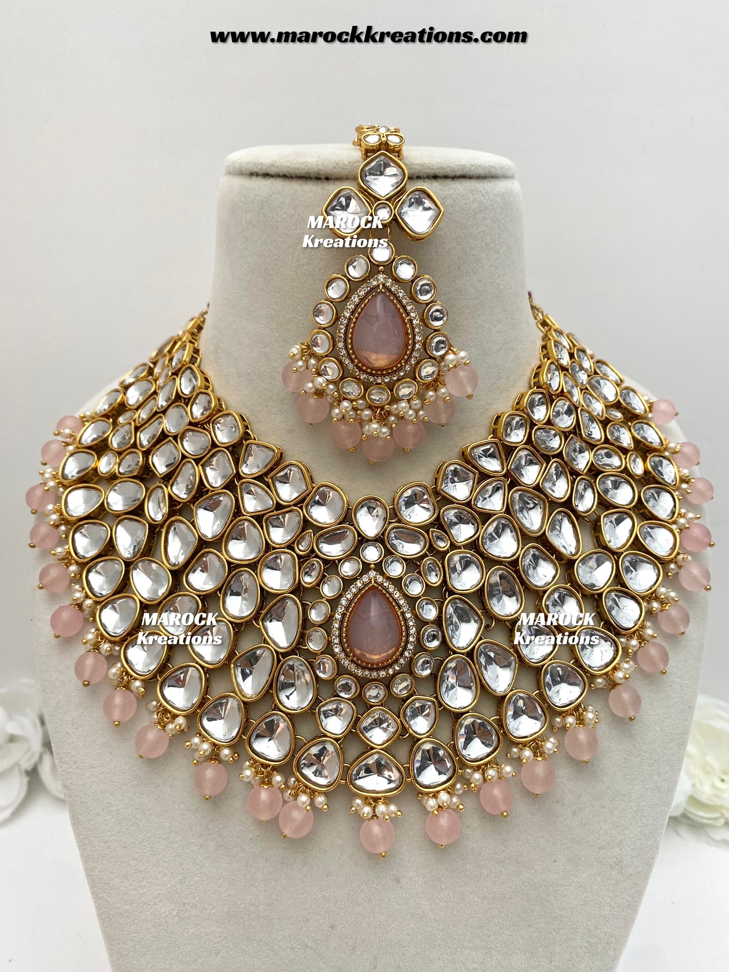 Ruhi Premium Quality Statement Kundan Necklace/Bridal set