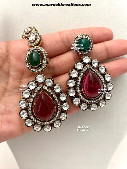 Darsha Sabyasachi inspired Victorian Kundan Statement necklace set