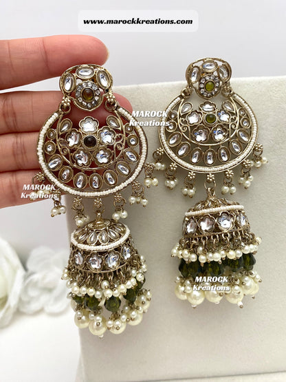 Kundan Jhumki Earrings