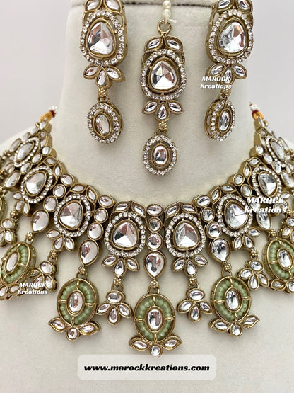 Noor Kundan Statement Necklace set