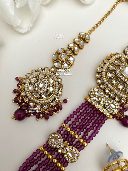 Simona Premium Quality Kundan Choker set