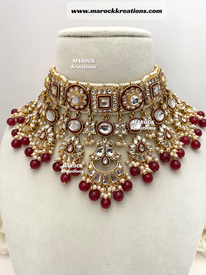 Mehak Premium Quality Kundan Statement Necklace set