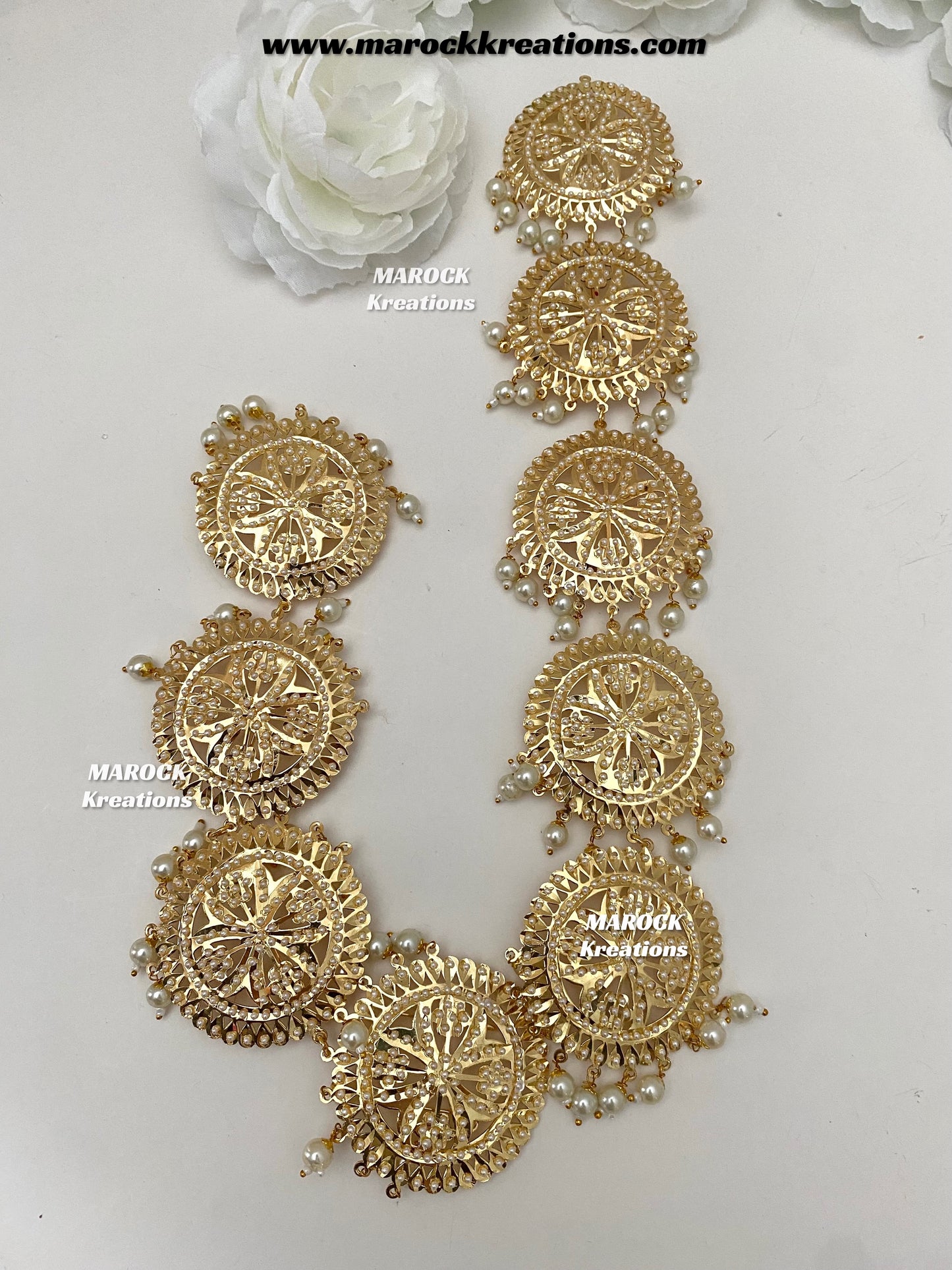 Gold plated Jadau Braid Jewelry/Choti