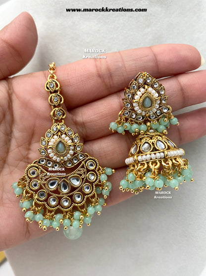 Danisha Premium Quality Kundan Statement necklace set