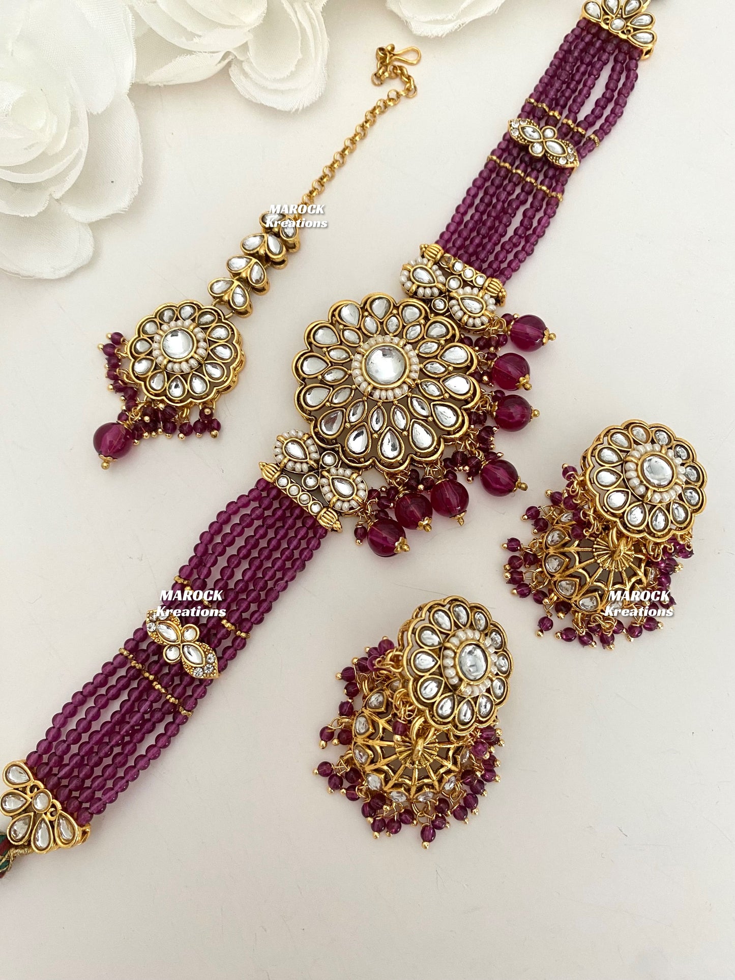 Ginni Premium Quality Kundan choker set