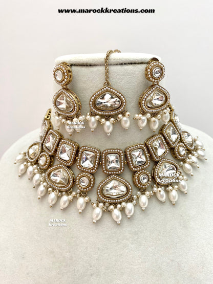 Lima Premium Quality uncut Kundan Choker/Necklace set