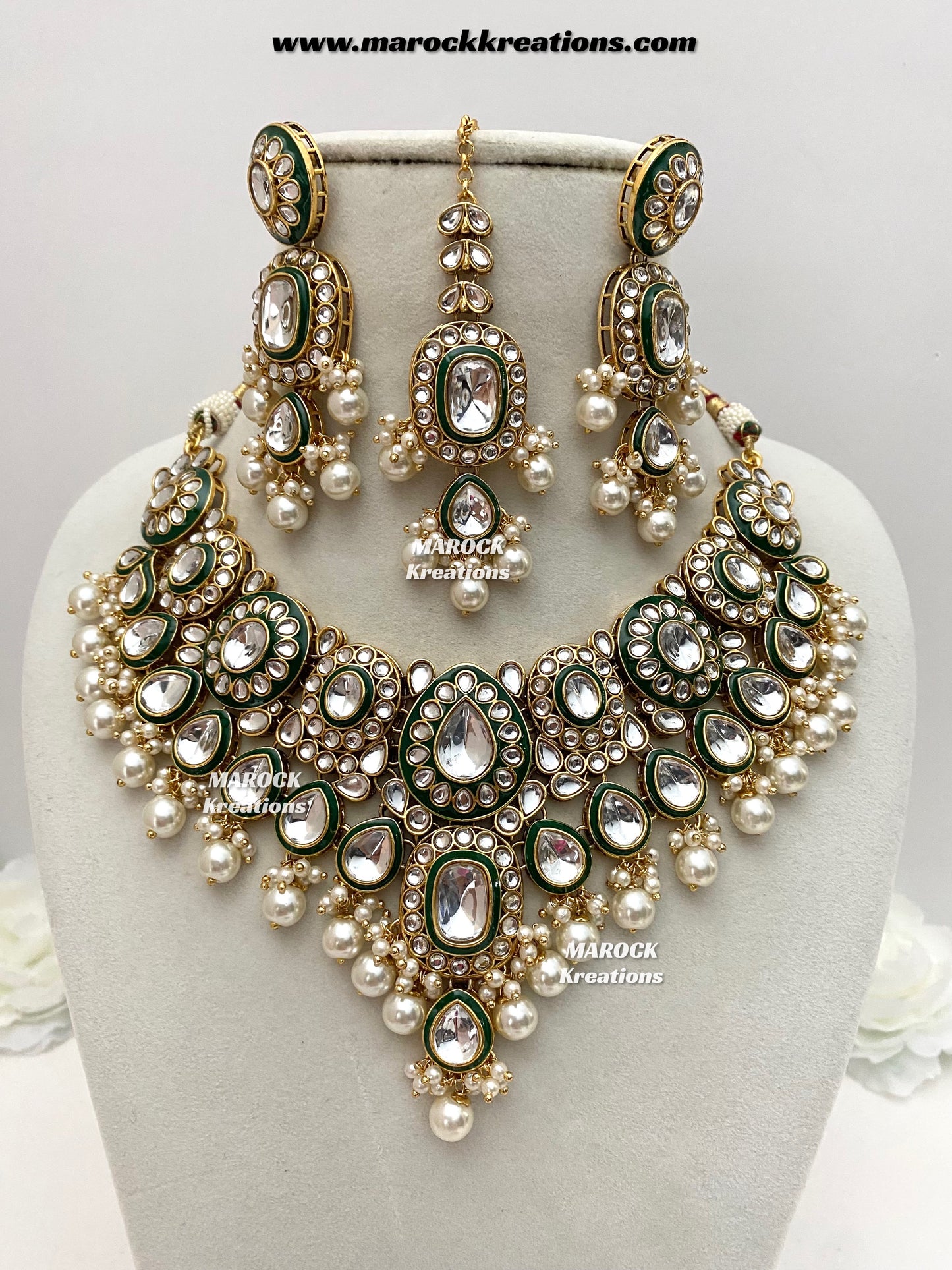 Premium Quality Kundan Statement Necklace set