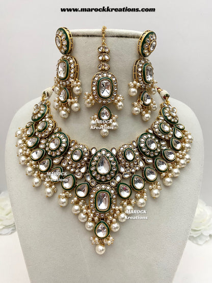 Premium Quality Kundan Statement Necklace set