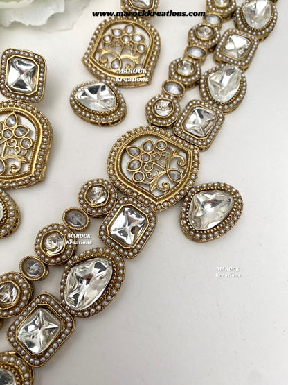 Anju Premium Quality Kundan statement choker set