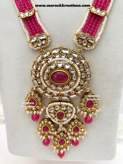 Neela Premium Quality Kundan Statement Rani haar set