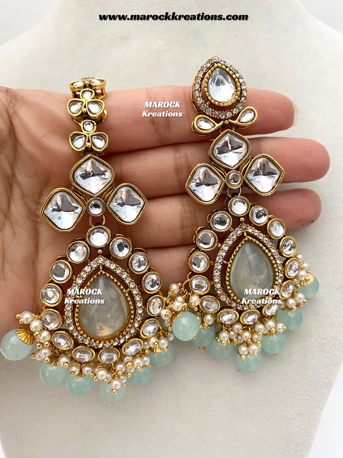 Ruhi Premium Quality Statement Kundan Necklace/Bridal set