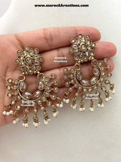 Carolina Premium Quality Polki Statement Rani haar set