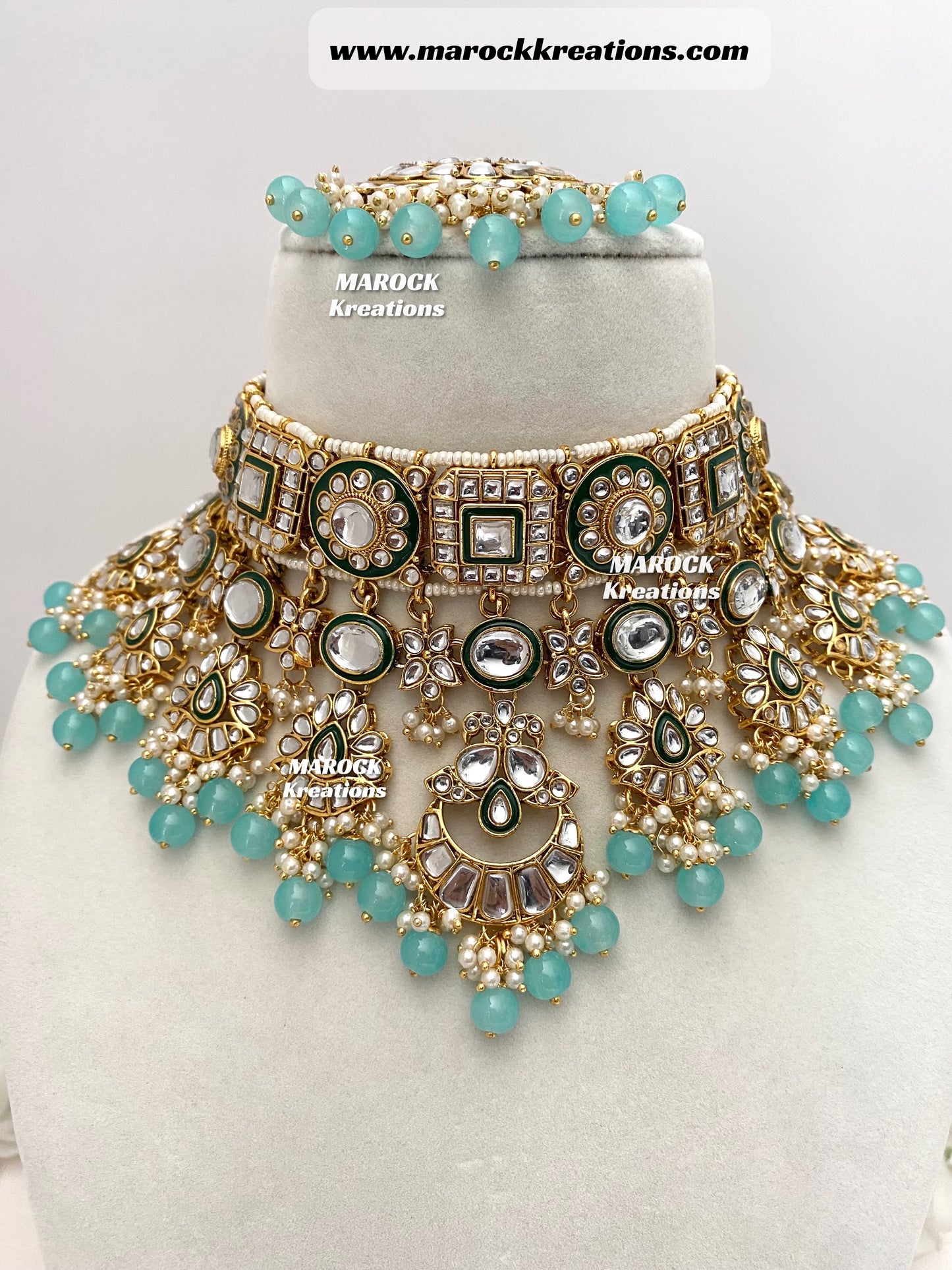 Mehak Premium Quality Kundan Statement Necklace set