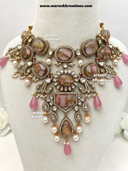 Jane Sabyasachi inspired Premium Quality  Kundan statement necklace set