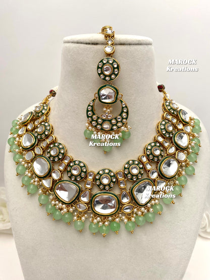 Salima Premium Quality Kundan Statement Necklace set