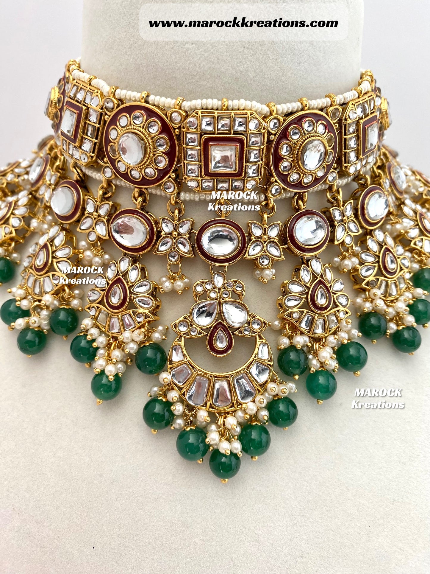 Mehak Premium Quality Kundan Statement Necklace set