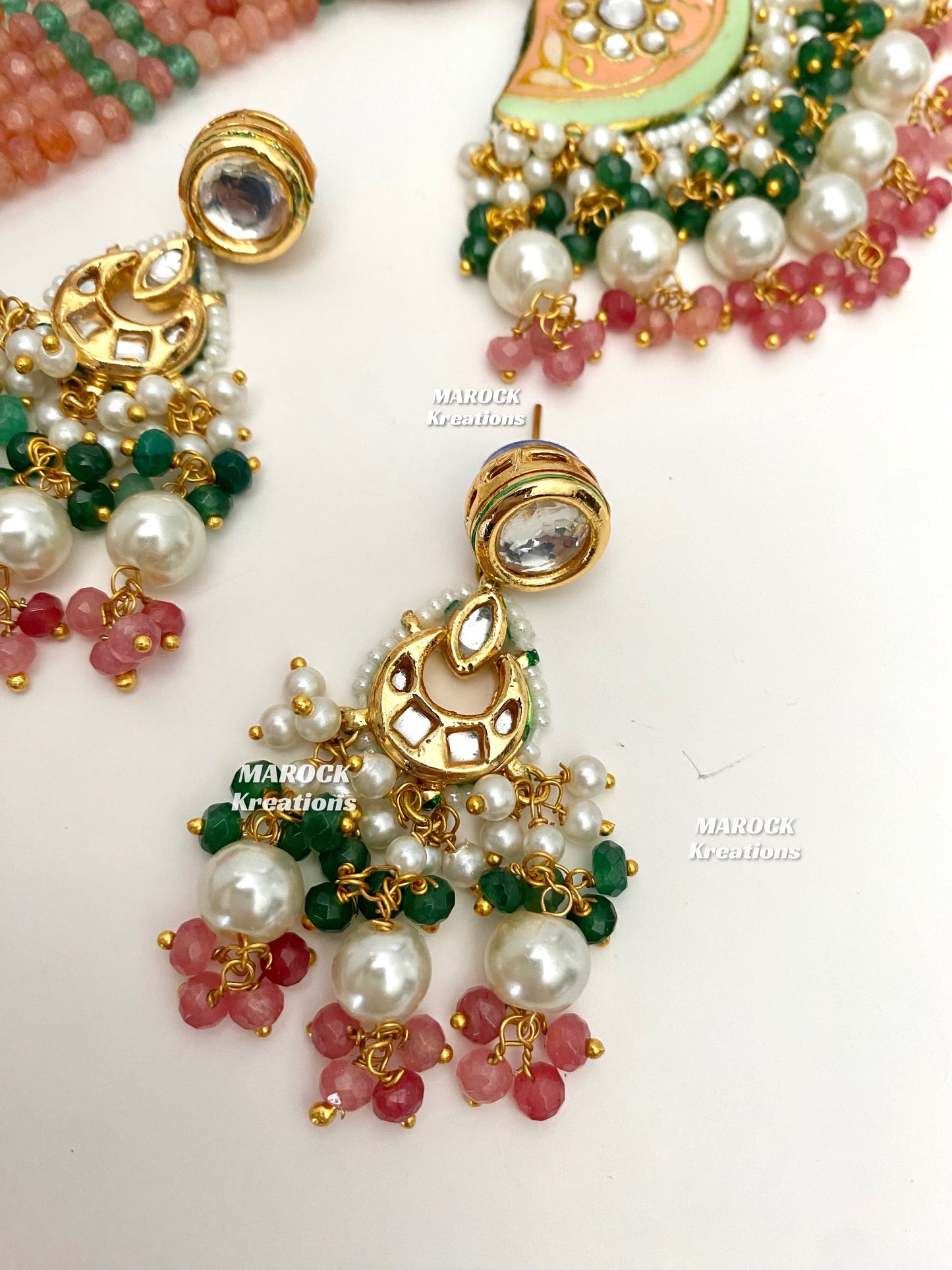 Mannat Kundan Meenakari Statement Choker set