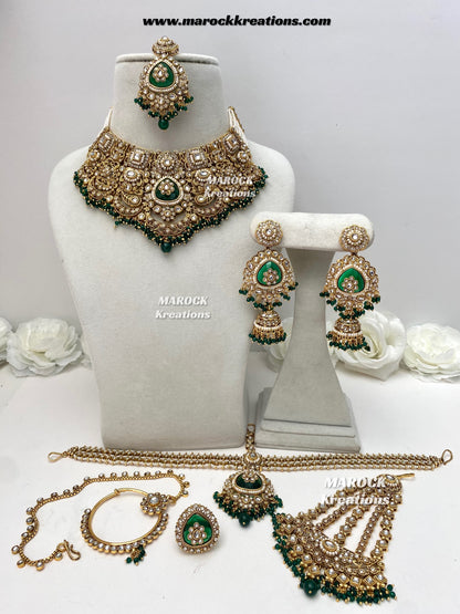 Madhavi Premium Quality Kundan Statement Bridal set