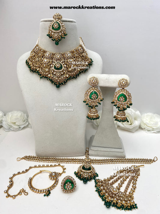 Madhavi Premium Quality Kundan Statement Bridal set