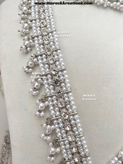 Sarwat Premium Quality Pakistani Silver Bridal set/bridal jewelry
