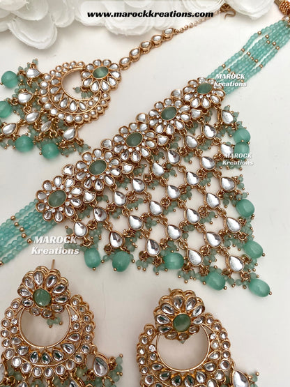 Yasmin premium quality Kundan Statement Choker set