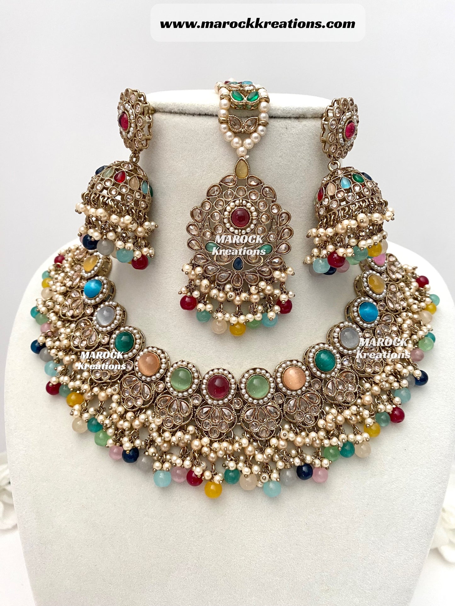 Aalia Antique Polki Necklace set