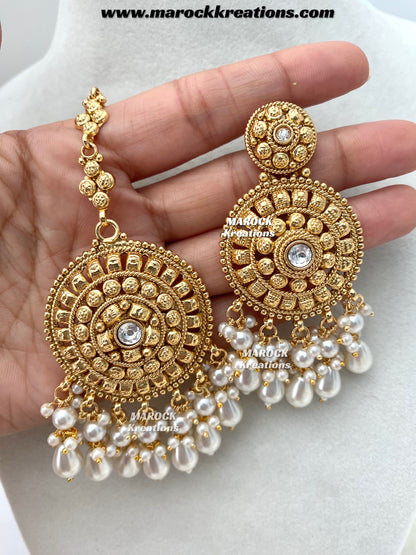 Anuja Premium Quality Gold Plated statement choker set