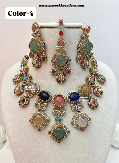 Niharika Sabyasachi inspired Premium Quality Kundan statement choker/necklace set