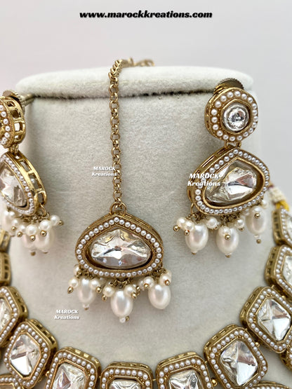 Lima Premium Quality uncut Kundan Choker/Necklace set