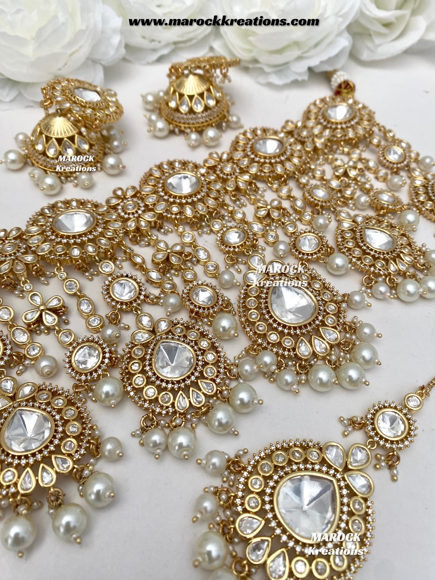 Antara Tyani inspired Premium Quality Gold plated Kundan exclusive Necklace set/Bridal set