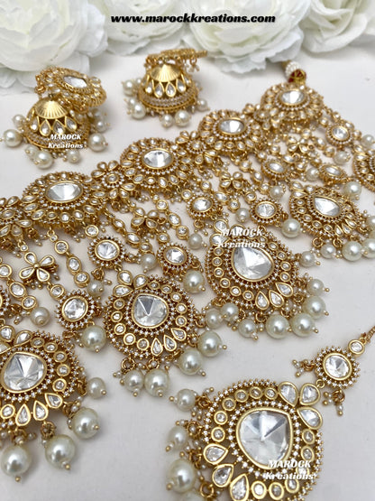 Antara Tyani inspired Premium Quality Gold plated Kundan exclusive Necklace set/Bridal set