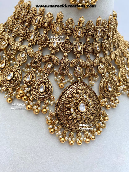 Mahreen Premium Quality Gold Plated Bridal set