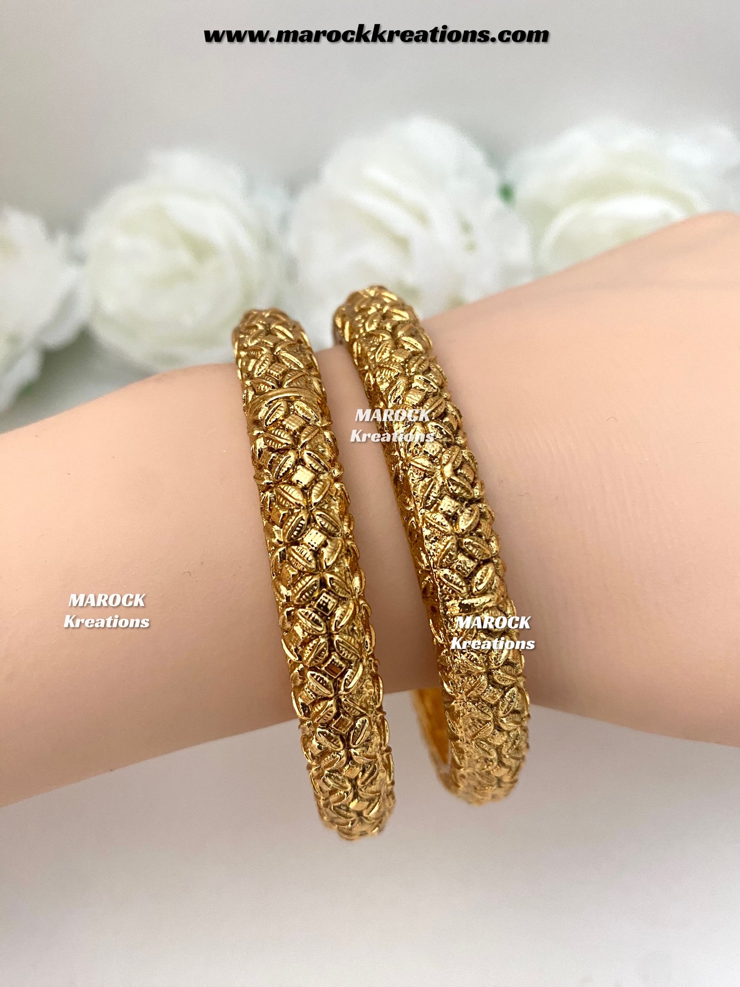 Reshmi Premium Quality Matt Finish Gold plated Bangles/Kangan