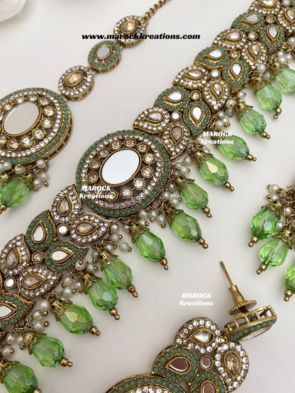 Resmin Premium Quality Mirror Choker set